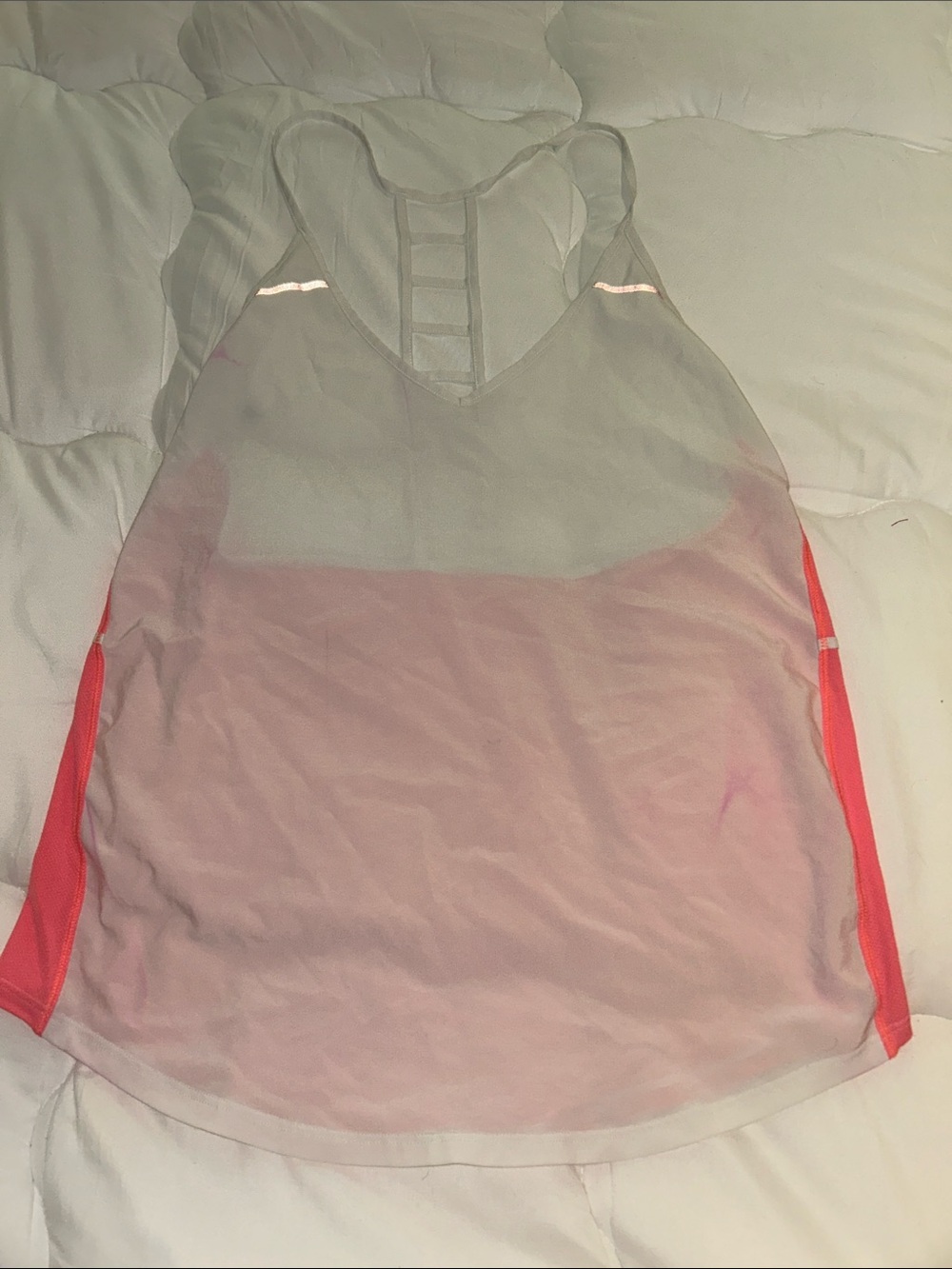 Vintage Lululemon Lightweight Racerback Tank Top - Pink & Neon Coral Panels